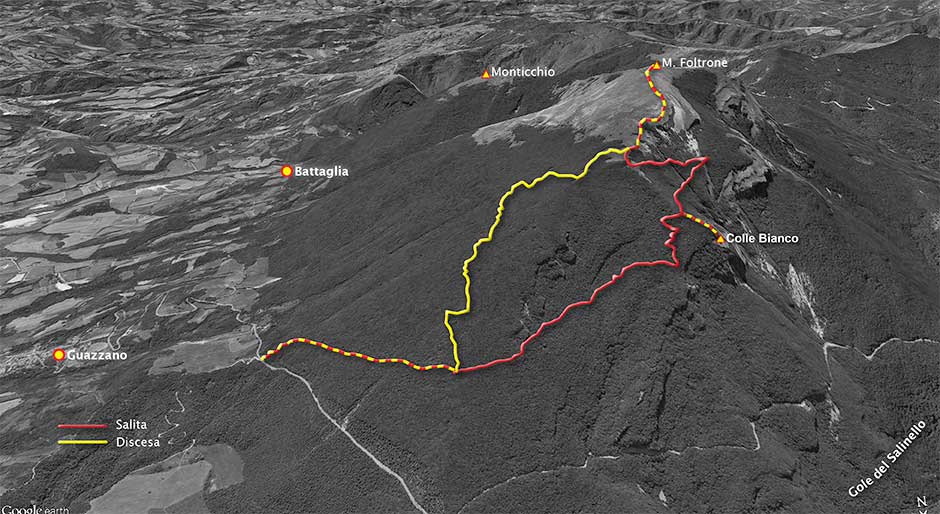 escursione ad anello da guazzano al monte foltrone